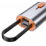 USAMS αντάπτορας USB-C σε USB-C/USB/Lightning SJ560, 60W PD, 0.3m, γκρι