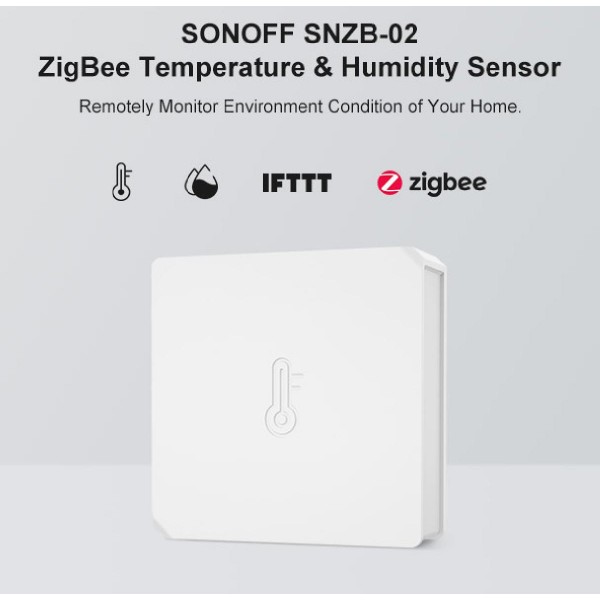 SONOFF smart αισθητήρας θερμοκρασίας & υγρασίας SNZB-02, ZigBee