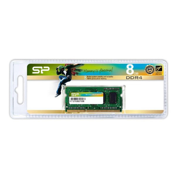 SILICON POWER μνήμη DDR4 SODimm SP008GBSFU320X02, 8GB, 3200MHz, CL22