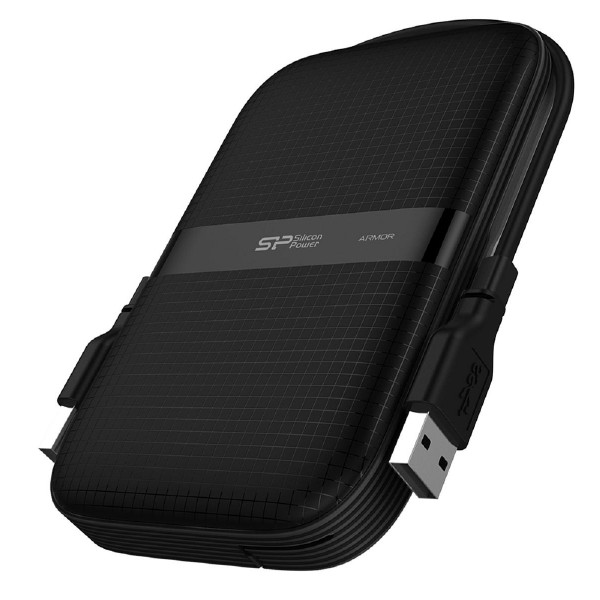 SILICON POWER εξωτερικός HDD Armor A60, 4TB, USB 3.2, μαύρος