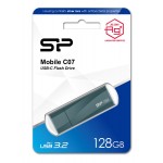 SILICON POWER USB-C Flash Drive Mobile C07, 128GB, USB 3.2, μπλε