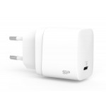 SILICON POWER φορτιστής τοίχου QM10 με καλώδιο, USB-C, 18W, MFi, λευκός