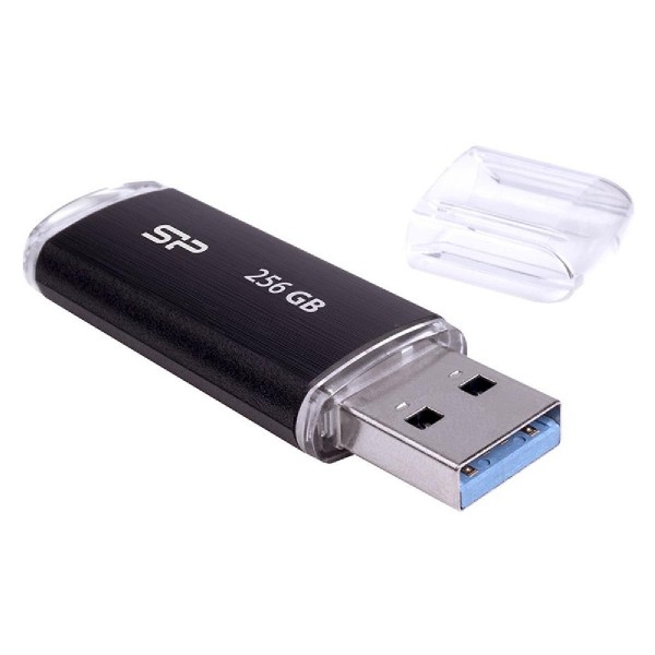 SILICON POWER USB Flash Drive Blaze B02, 256GB, USB 3.2, μαύρο