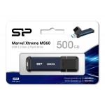 SILICON POWER εξωτερικός SSD Marvel Xtreme MS60, 500GB, USB 3.2, μπλε