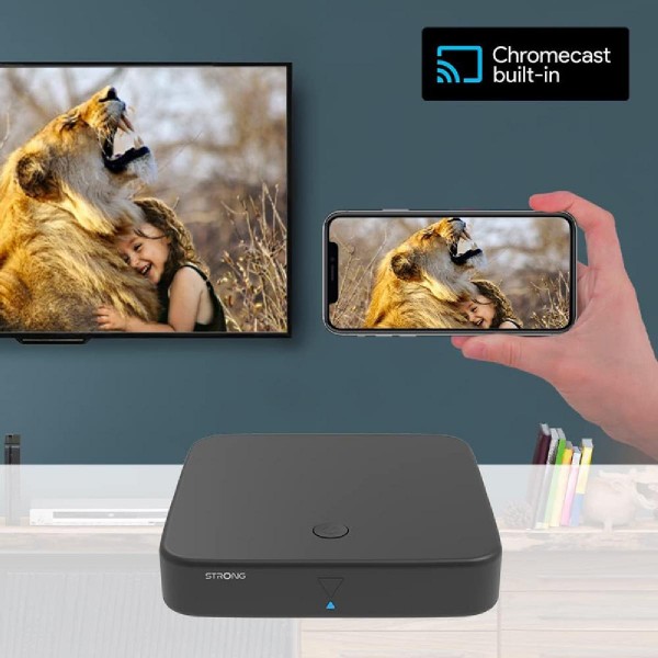 STRONG TV Box SRT420 με ψηφιακό δέκτη DVB-T2, Google/Netflix πιστοποίηση, 4K, WiFi, Android 11