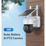 SECTEC smart ηλιακή κάμερα ST-S517C-3M, 3MP, PIR, PTZ, cloud/micro SD