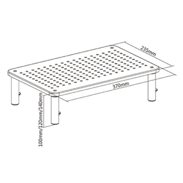 BRATECK επιτραπέζια βάση STB-081 για οθόνη 13"-32" & laptop, έως 20kg