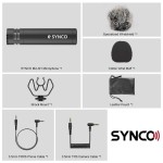 SYNCO μικρόφωνο για κάμερα SY-M1-BK, δυναμικό, 3.5mm, shock mount, μαύρο