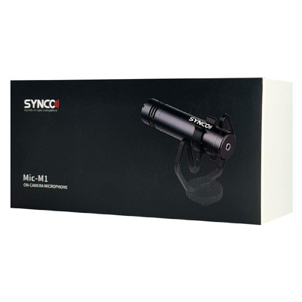 SYNCO μικρόφωνο για κάμερα SY-M1-BK, δυναμικό, 3.5mm, shock mount, μαύρο