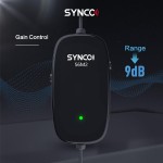 SYNCO μικρόφωνο Lav-S6M2, clip-on, omnidirectional, 3.5mm, 400mAh, μαύρο