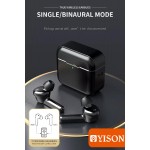 YISON earphones με θήκη φόρτισης T5, True Wireless, λευκά