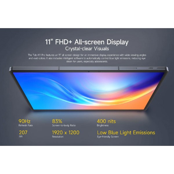 ULEFONE tablet Tab A11 Pro, 11" FHD+, 8/128GB, 8800mAh, 4G, Android 14, γκρι