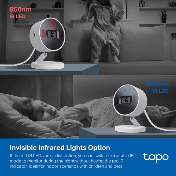 TP-LINK smart κάμερα Tapo C125, 2K, motion detection, Wi-Fi, Ver. 1.0