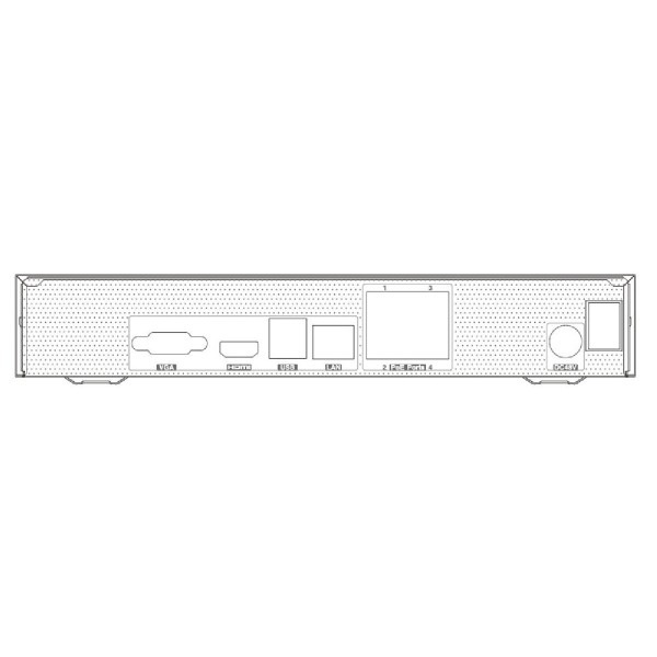 TVT NVR καταγραφικό TD-3104B1-4P, H.265, 4 κανάλια PoE