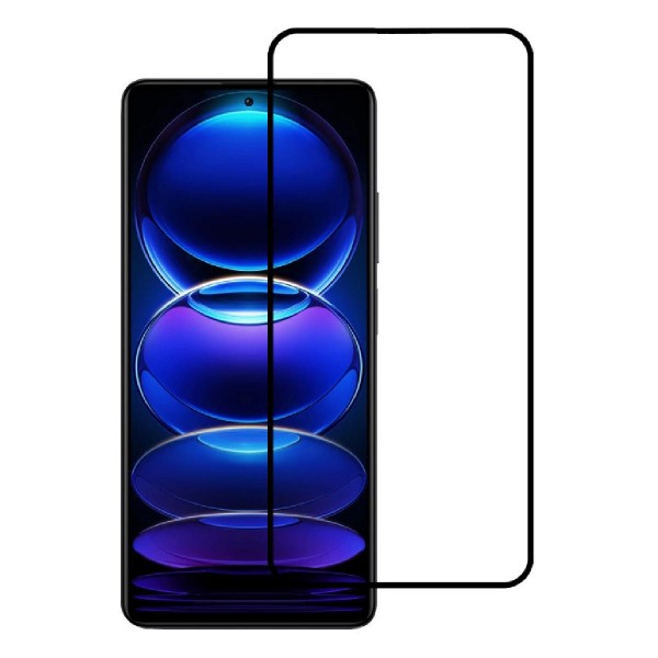 POWERTECH tempered glass 5D, full glue, Xiaomi Redmi Note 12, μαύρο