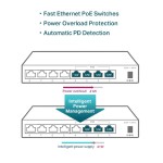 TP-LINK desktop switch TL-SF1008LP, 8-Port 10/100Mbps, 4x PoE, Ver. 2.0