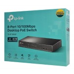 TP-LINK desktop switch TL-SF1008LP, 8-Port 10/100Mbps, 4x PoE, Ver. 2.0