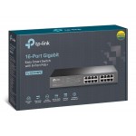 TP-LINK easy smart switch TL-SG1016PE, 16-Port Gigabit, PoE+, Ver. 3.0