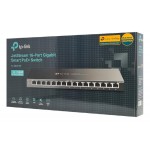 TP-LINK JetStream switch TL-SG2016P, 16-Port Gigabit, 8x PoE+, Ver. 1.0