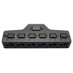 Splitter block TOOL-0095 για LED καλωδιοταινίες, 6-port, μαύρο