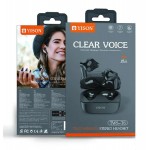 YISON earphones με θήκη φόρτισης TWS-T6, True Wireless, μαύρα