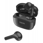 YISON earphones με θήκη φόρτισης TWS-T6, True Wireless, μαύρα