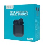 CELEBRAT earphones W10, true wireless, με θήκη φόρτισης, μαύρα