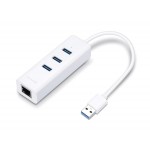 TP-LINK Αντάπτορας USB 3.0 Hub & Gigabit, 3 Port, 18.5cm