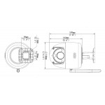 UNIARCH smart κάμερα UHO-P1A-M3F4D, 3MP, WiFi, PTZ, SD