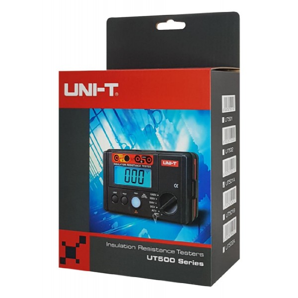 UNI-T Tester μόνωσης UT501A, 100V/250V/500V/1000V