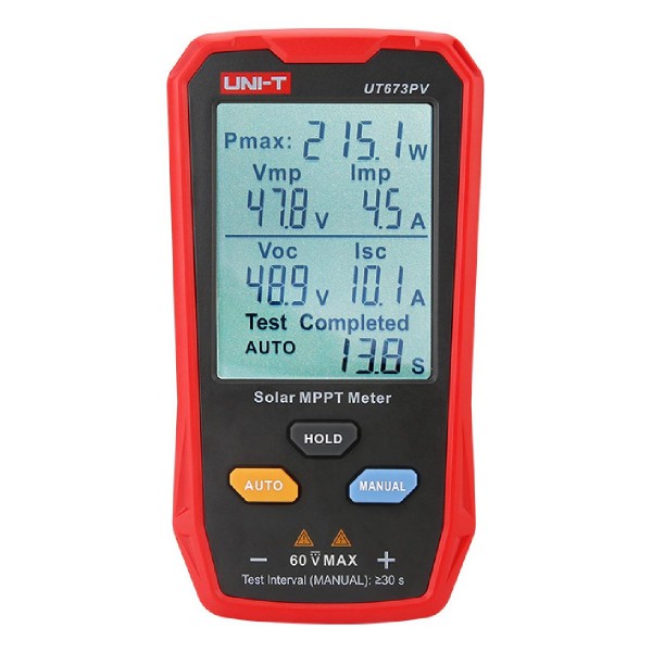 UNI-T tester φωτοβολταϊκών πάνελ UT673PV, 5~800W, 0~35A, 12~60V