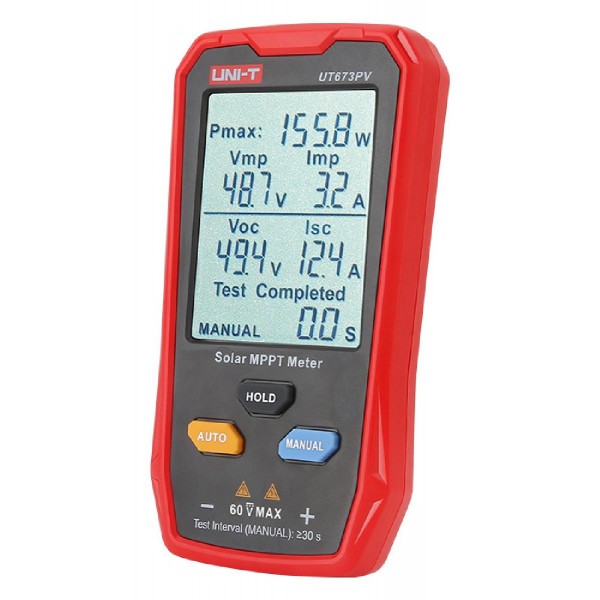 UNI-T tester φωτοβολταϊκών πάνελ UT673PV, 5~800W, 0~35A, 12~60V