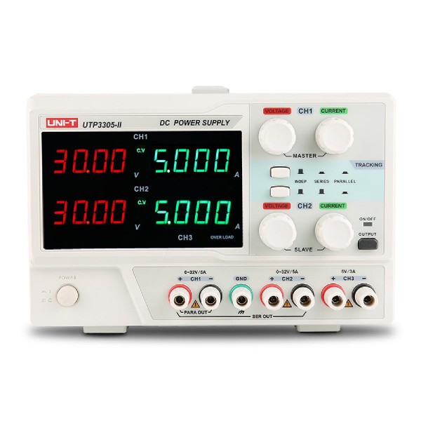 UNI-T DC power supply UTP3305-II, 3 καναλιών, 2x 0~32V/0~5A, 1x 5V/3A