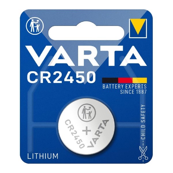 VARTA μπαταρία λιθίου CR2450, 3V, 1τμχ