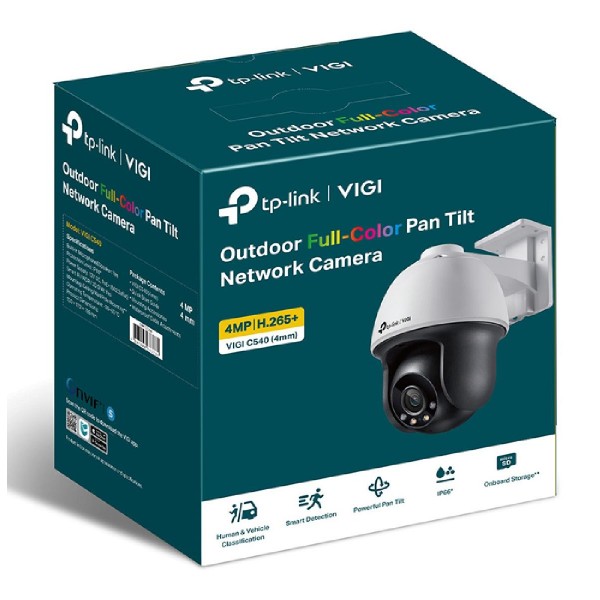 TP-LINK IP κάμερα VIGI C540, 4mm, 4MP, PoE, PTZ, IP66, SD, Ver. 2.0