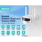 BOTSLAB smart κάμερα W302, 4MP/3K, dual lens, WiFi, SD, IP66