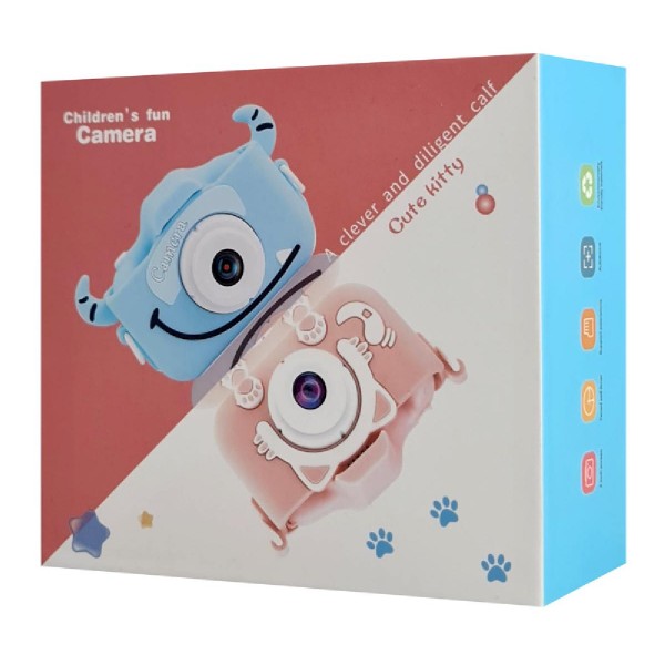 WOWKIDS παιδική φωτογραφική μηχανή C05 με 2" οθόνη, 8MP, ροζ