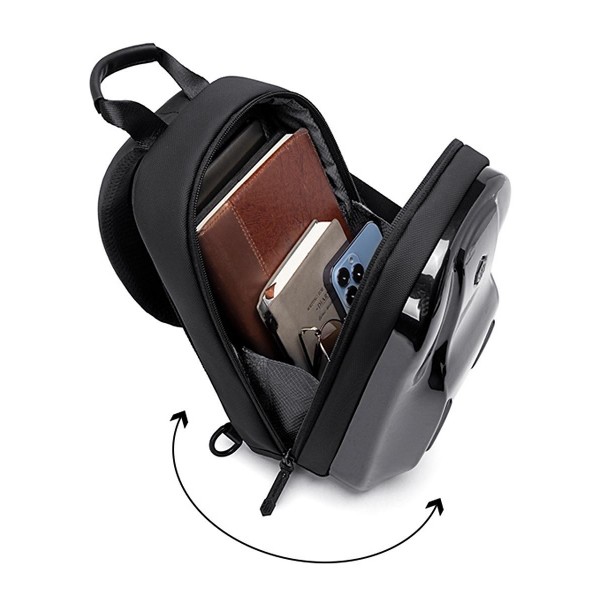 ARCTIC HUNTER τσάντα Crossbody XB00551 με θήκη tablet, 3.5L, μαύρη