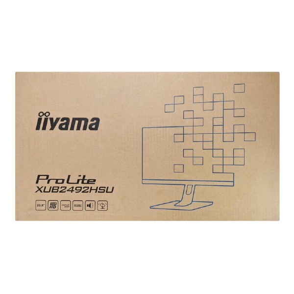 IIYAMA οθόνη ProLite XUB2492HSU, IPS-LED, 23.8", 1920x1080, VGA/HDMI/DisplayPort, μαύρη