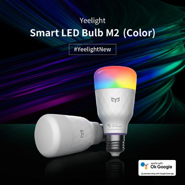 YEELIGHT smart λάμπα LED M2 YLDP001-A Bluetooth, 8W, E27, 1700-6500K RGB