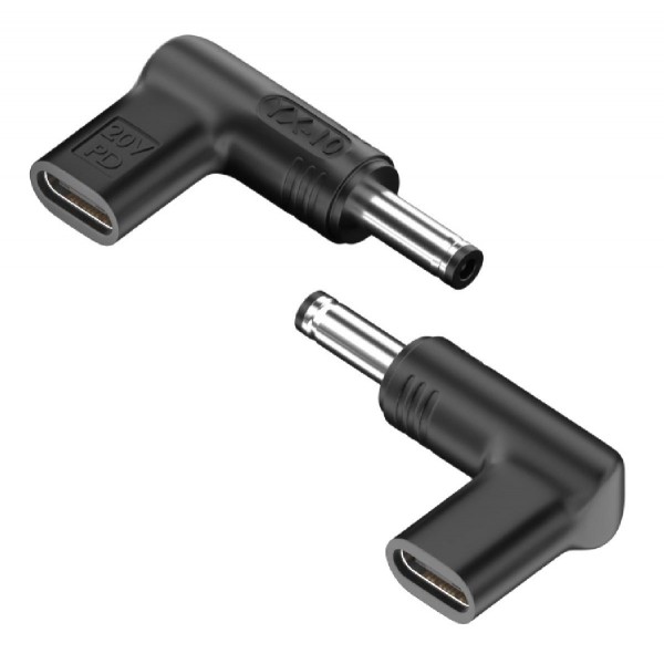 POWERTECH αντάπτορας τροφοδοσίας YX-10, USB-C σε Dell 4.5x3mm, μαύρος