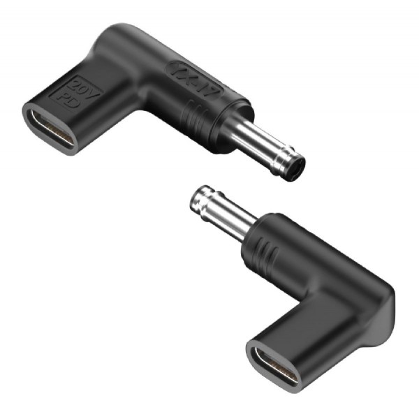 POWERTECH αντάπτορας τροφοδοσίας YX-17, USB-C σε HP 4.8x1.7mm, μαύρος