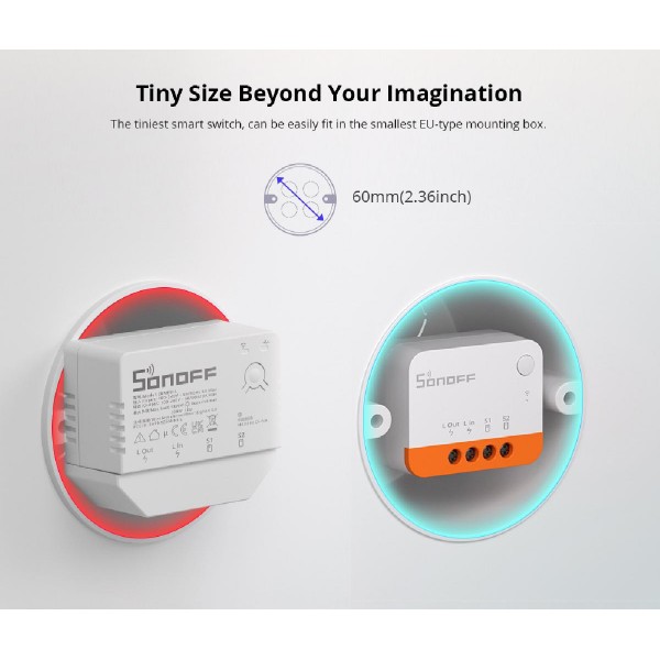 SONOFF smart διακόπτης ZBMINI-L2, 1-gang, ZigBee 3.0, λευκός